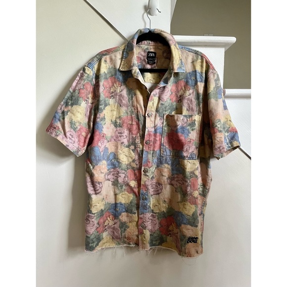 Zara Floral Print Overshirt - Picture 3 of 6
